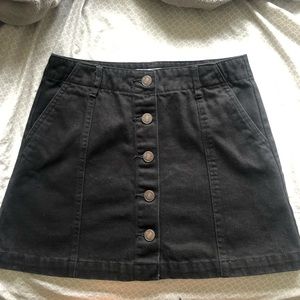 Forever 21 Black denim skirt